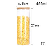 Mason Candy Jar For Spices Glass Transparent Container Glass Jars With Lids Cookie Jar Kitchen Jars And Lids Small Size Wholesal