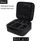 Leather Clapboard Cosmetic Bag Professional Make Up Case Large Capacity Storage Handbag Travel Insert Toiletry Makeup bag