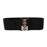 Women Fashion Stretch Buckle High Waist Belt Ladies Wide Elastic Cinch Corset Clubs Party Waistband Girls Ladies Belt New Hot