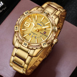 NAVIFORCE Luxury Brand Mens Sport Watch Gold Full Steel Quartz Watches Men Date Waterproof Military Clock Man relogio masculino NAVIFORCE Luxury Brand Mens Sport Watch Gold Full Steel Quartz Watches Men Date Waterproof Military Clock Man relogio masculino