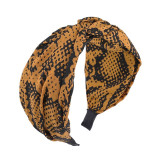 Haimeikang Solid Color Cloth Cross Hairband Headband Turban for Women Lady Wide Plastic Hair Hoop Bezel Hair Bands Accessories