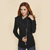 LVOERTUIG Fashion Women Zipper Blazer Suit Lady Formal Outwear Long Sleeve Coat Slim Fit Jacket Tops(,Yellow)
