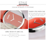 DOM Watch Women luxury Fashion Casual 30 m waterproof quartz watches genuine leather strap sport Ladies elegant wrist watch girl