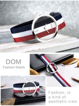 DOM Watch Women luxury Fashion Casual 30 m waterproof quartz watches genuine leather strap sport Ladies elegant wrist watch girl