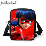 Jackherelook Girls School Bags Cartoon Ladybug Girl Print Primary Children Backpack School Women Rucksack Plecak Mochila Escolar