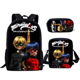 Jackherelook Girls School Bags Cartoon Ladybug Girl Print Primary Children Backpack School Women Rucksack Plecak Mochila Escolar
