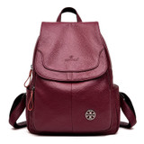 Women Backpack Large Capacity Female Leather Shoulder Bag Travel Casual Daypack School Bookbag for Ladies and Girls