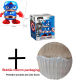 Dance Iron Man Action Figure Toy LED Flashlight with Sound Avengers Iron Man Hero Electronic Toy