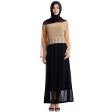 Lace Abayas For Women Islamic Clothing Hijab Flowers Embroidery Muslim Maxi Dress Bangladesh Kaftan Dubai Turkey Long Robe 2019