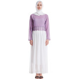 Lace Abayas For Women Islamic Clothing Hijab Flowers Embroidery Muslim Maxi Dress Bangladesh Kaftan Dubai Turkey Long Robe 2019