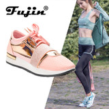 Fujin  Women Sneakers New 2019 Spring Fashion Pu Leather Platform shoes Ladies Trainers Chaussure Femme Women Casual Shoes