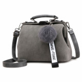 Shell Bag Women Leather Handbags Fashion Hairball Women Messenger Bags Bolsa Feminina Shoulder Bags Ladies Tote Bag Sac A Main