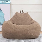 Large Small Lazy BeanBag Sofas Cover Chairs without Filler Linen Cloth Lounger Seat Bean Bag Pouf Puff Couch Tatami Living Room