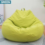 Large Small Lazy BeanBag Sofas Cover Chairs without Filler Linen Cloth Lounger Seat Bean Bag Pouf Puff Couch Tatami Living Room