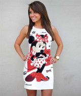 Slim Casual Cartoon Printed Dress Women Cute Camouflage Mini Package Hip Dress 2019 New Summer Short Sleeve Sexy Dress Vestidos