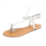 Women Shoes 2019 Gladiator Sandals Women Bohemia Comfortable T-Strap Ladies  Sandals Beach Shoes Flip Flops Sandales Femme