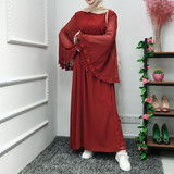 Summer Chifffon Abaya turkey Muslim Dress Abayas For Women Caftan Elbise Hijab Dress Robe Femme Ramadan Kaftan Islamic Clothing