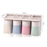 Bathroom Toothbrush Holder Wall Cups Storage Set