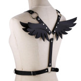 Harajuku Goth Sexy Women Leather Harness  Belts Bondage Adjust Cage Bra Lingerie  Waist Straps Suspenders Garter Belt Harajuku Goth Sexy Women Leather Harness  Belts Bondage Adjust Cage Bra Lingerie  Waist Straps Suspenders Garter Belt
