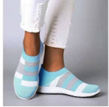 Summer Women Shoes Flying Woven Breathable Female Running Shoes Shoes Casual Sports Shoes Ladies Soft Bottom Mesh Mother Shoes
