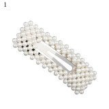 Fashion Pearl Hair Clip for Women Elegant Korean Design Snap Barrette Stick Hairpin Hair Styling Accessories
