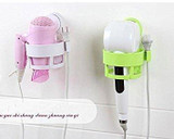 eLUUGIE Hair Dryer Wall Mounted Lock Suction Cup Hair Dryer Holder Hair Drier Storage Organizer Hair Blower Holder (Whtie) (White)
