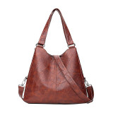 Women Leather Bags Vintage Shoulder Bag Large Capacity Female Crossbody Bag Luxury Handbags Women Bags Designer Tote Sac Femme Women Leather Bags Vintage Shoulder Bag Large Capacity Female Crossbody Bag Luxury Handbags Women Bags Designer Tote Sac Femme