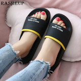 RASMEUP Women Flat Slides Women's Beach Flip Flops 2019 Summer Casual Non-slip Indoor House Home Comfortable Lady Slipper Shoes RASMEUP Women Flat Slides Women's Beach Flip Flops 2019 Summer Casual Non-slip Indoor House Home Comfortable Lady Slipper Shoes