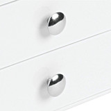iDesign Plastic 3 Jewelry Box, Compact Storage Organization Drawers Set for Cosmetics, Makeup, Hair Care, Bathroom, Office, Dorm, Desk, Countertop, 6.5" x 6.5" x 6.5", Set of 4, White
