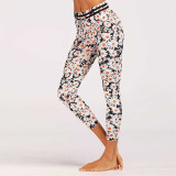 2018 New Knitting Rope Print Patchwork Gym Yoga Leggings Women Fitness Clothing Sporting Leggings Women Trousers Pants Female