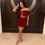 2018 new arrival Women Fashion Off Shoulder two pieces dress vestidos Sexy Slash neck Celebrity Party Bodycon Bandage dress 2018 new arrival Women Fashion Off Shoulder two pieces dress vestidos Sexy Slash neck Celebrity Party Bodycon Bandage dress