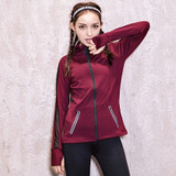 Sports Clothing Women Jersey Zipper Long Sleeve Sport Jacket Yoga Shirt Jacket Coat Running Jacket Running Shirt Fitness Clothes