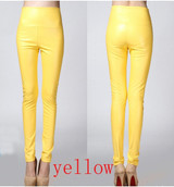 2018 Autumn winter Women legging skinny PU leather pencil Leggings slim faux Leather Pants female fashion thick fleece trousers
