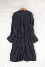 100% pure cashmere sweater cardigan 18 spring and autumn high end women's wear full belt cardigan cardigan coat