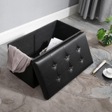 Circlelink Foldable Rectangular Storage Ottoman Bench