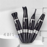 4 in 1 Battery Operated Electric Nose Hair Trimmer Sideburns Trimmer Eyebrow Trimmer Body Hair Shaver Personal Trimmer Kit for Men and Women