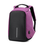 Anti-theft Backpack With USB Charge Port Concealed Zippers And Larger Volume Capacity Lightweight Waterproof for School Travel