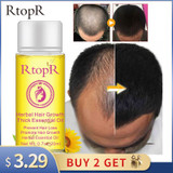 Herbal Hair Growth Anti Hair Loss Liquid Promote Thick Fast Hair Growth Treatment 20ml Essential Oil Health Care Beauty Essence