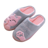 Non-Slip Women Winter Cat Slippers