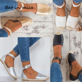 Women Sandals Fashion Peep Toe Summer Shoes Woman Faux Suede Flat Sandals plus Size 35-43 Casual Shoes Woman Zapatos Mujer A163