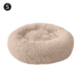 Round Plush Cat Bed