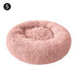Round Plush Cat Bed