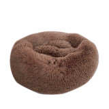 Round Plush Cat Bed