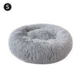 Round Plush Cat Bed