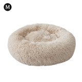 Round Plush Cat Bed