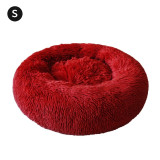 Round Plush Cat Bed