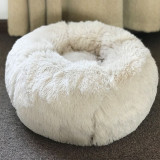 Round Plush Cat Bed