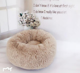 Round Plush Cat Bed