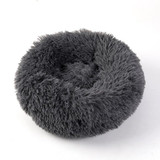 Round Plush Cat Bed