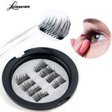 8 pieces/2pair 3D Fake Eyelashes Magnetic Eyelash Extension Eyelashes Handmade